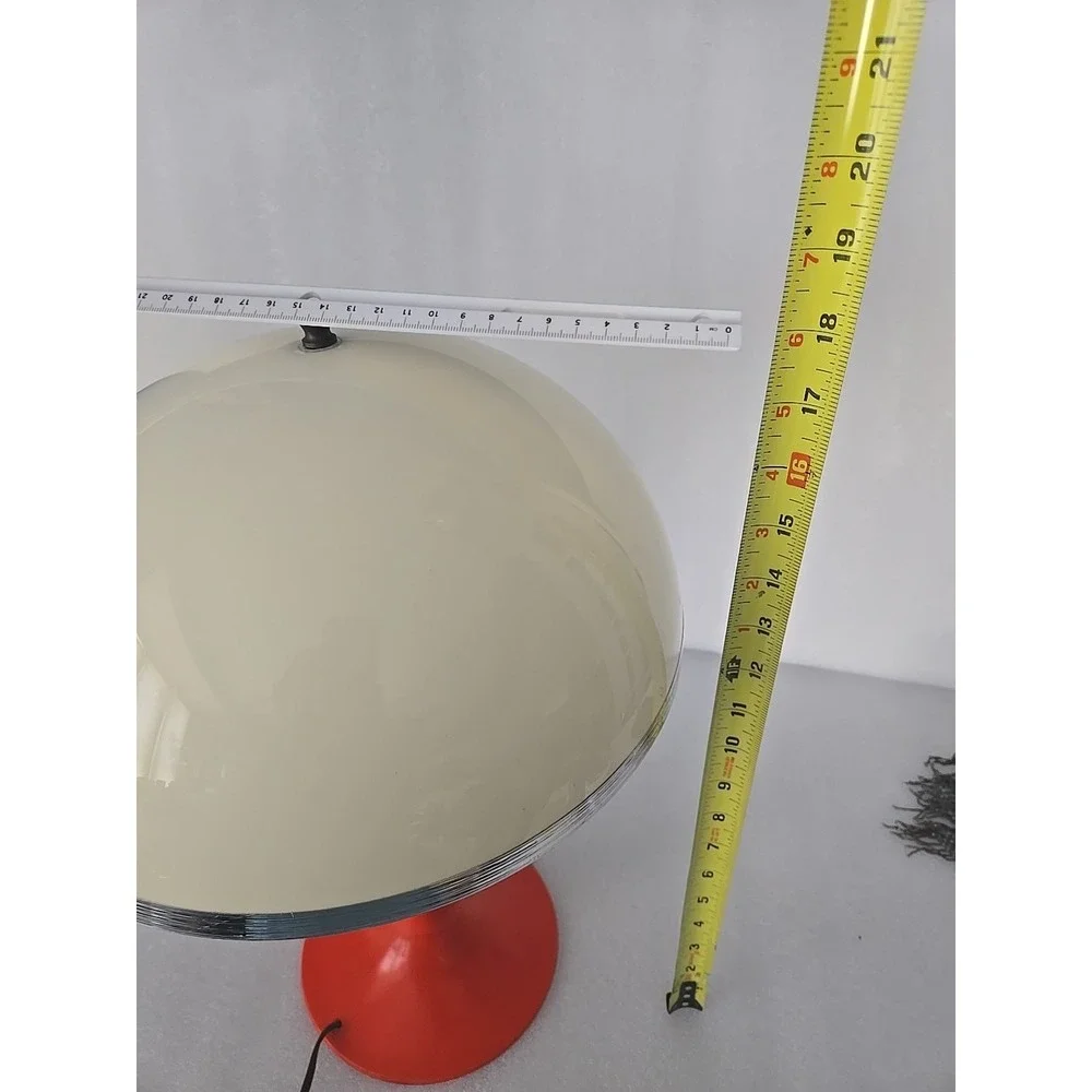 Vintage Mid Century Modern Plastic Mushroom Table Lamp Retro 1960's